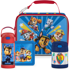 Paw Patrol Bundle - Soft Lunch Box. 12oz FUNtainer  Water Bottle. 10oz FUNtainer  Food Jar & Hard Ice